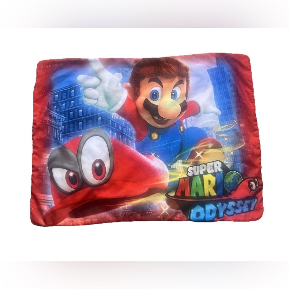 Nintendo Super Mario Odyssey Pillow Sham Case Kids Bedding Video Game Character‎